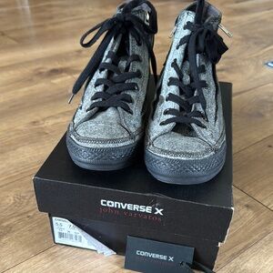 Converse x John Varvatos Gray High-Top Sneakers